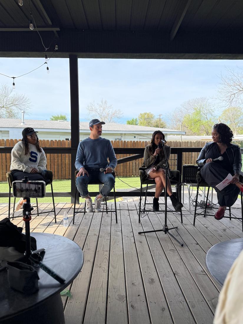 Outdoor stage panel